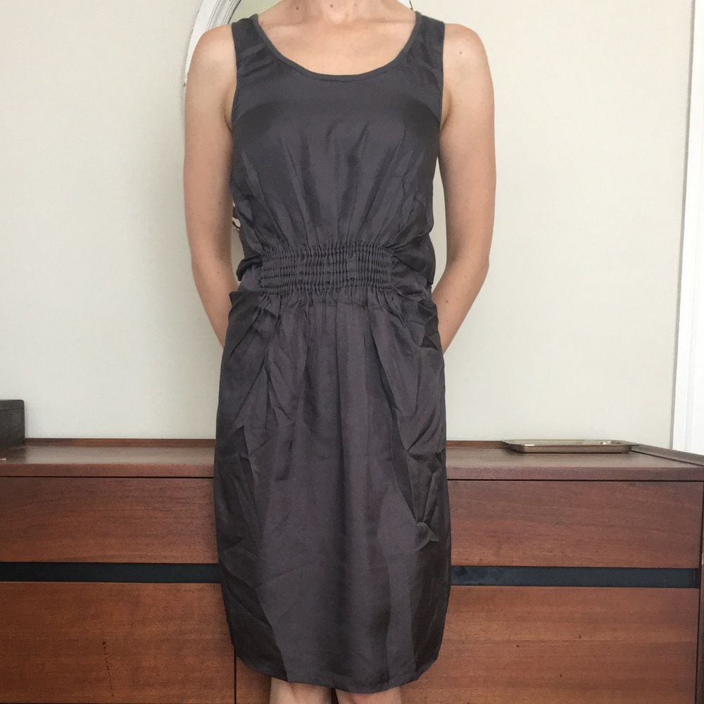 Stephan Schneider Gray 100% Silk Dress